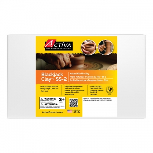 Blackjack Clay™ (SS-2) Natural Pottery Clay, 50 lb (22.7 kg)